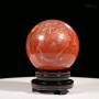CẦU NGỌC BÍCH ĐỎ JASPER 4,39KG - 14,5CM