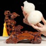 QUÀ TẶNG PHONG THỦY - HỒ LÔ NGỌC ONYX TRẮNG KÈM ĐẾ