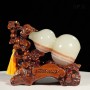 QUÀ TẶNG PHONG THỦY - HỒ LÔ NGỌC ONYX XANH KÈM ĐẾ