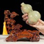 QUÀ TẶNG PHONG THỦY - HỒ LÔ NGỌC ONYX XANH KÈM ĐẾ (2)