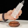 THÁP VĂN XƯƠNG THẠCH ANH TRẮNG 13,5CM
