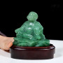 TƯỢNG CHÚ TIỂU THẠCH ANH XANH 14CM