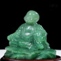 TƯỢNG CHÚ TIỂU THẠCH ANH XANH 14CM