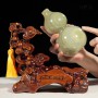 QUÀ TẶNG PHONG THỦY - HỒ LÔ NGỌC ONYX XANH KÈM ĐẾ (2)