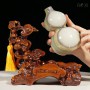 QUÀ TẶNG PHONG THỦY - HỒ LÔ NGỌC ONYX XANH KÈM ĐẾ (3)