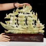 THUYỀN BUỒM - THUẬN BUỒM XUÔI GIÓ NGỌC ONYX XANH 46CM