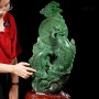 TÁC PHẨM CÁ CHÉP HOA SEN THẠCH ANH XANH